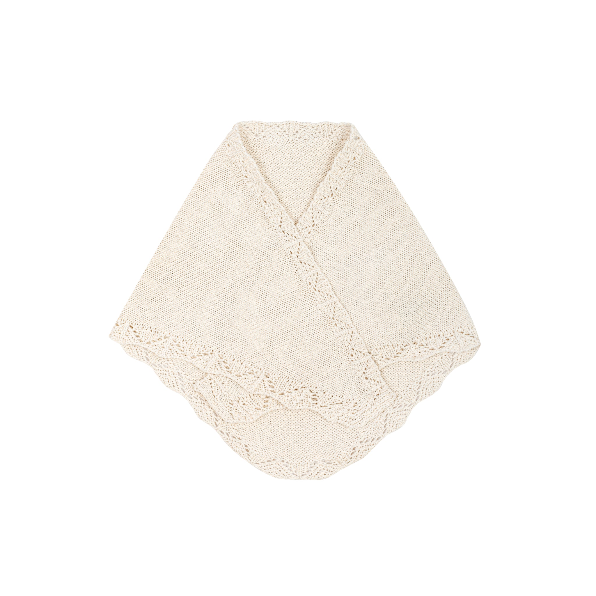 Chusta mini z bawełny organicznej / 21 / 19 / cream white
