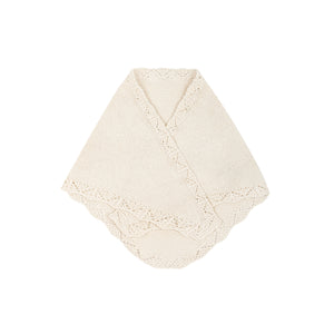 Chusta mini z bawełny organicznej / 21 / 19 / cream white