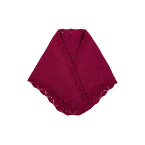 Chusta mini z bawełny organicznej / 21 / 19 / dark raspberry