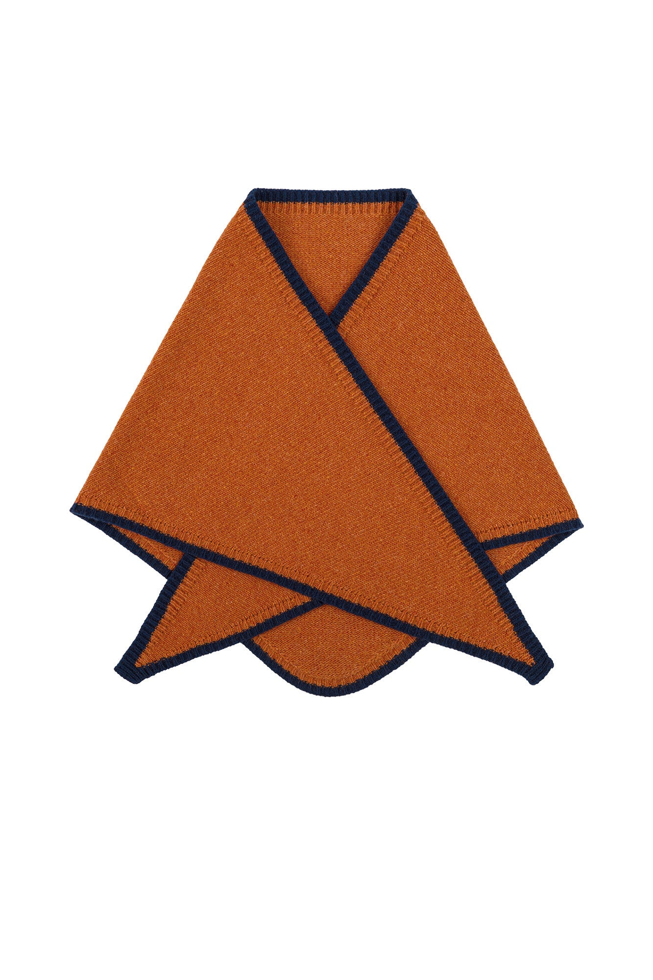 Chusta z wełny / 21 / 24 / orange / navy