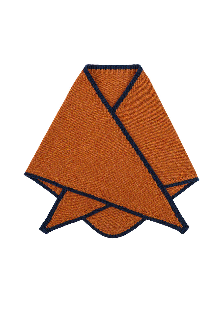 Chusta z wełny / 21 / 24 / orange / navy