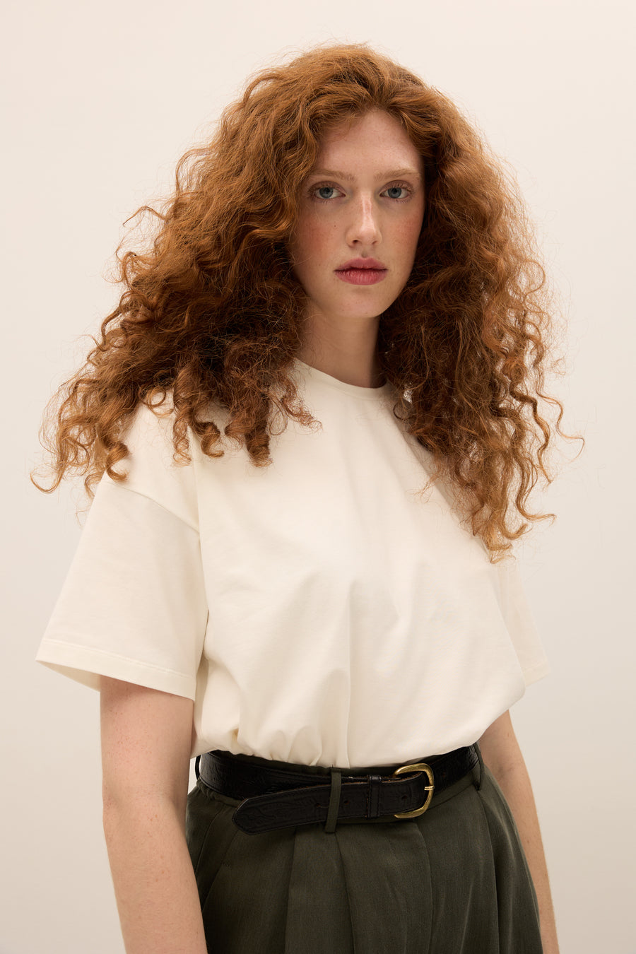 T-shirt z bawełny organicznej / 13 / 27 / cream white