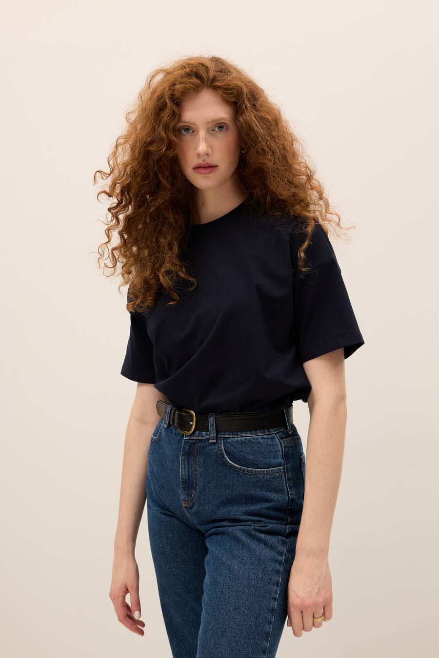 T-shirt z bawełny organicznej / 13 / 27 / night blue