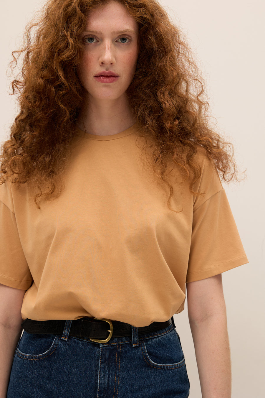 T-shirt z bawełny organicznej / 13 / 27 / caramel