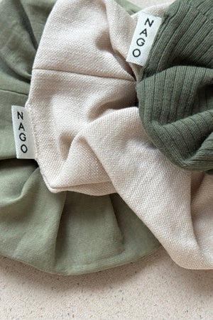 Zestaw scrunchies / calm green