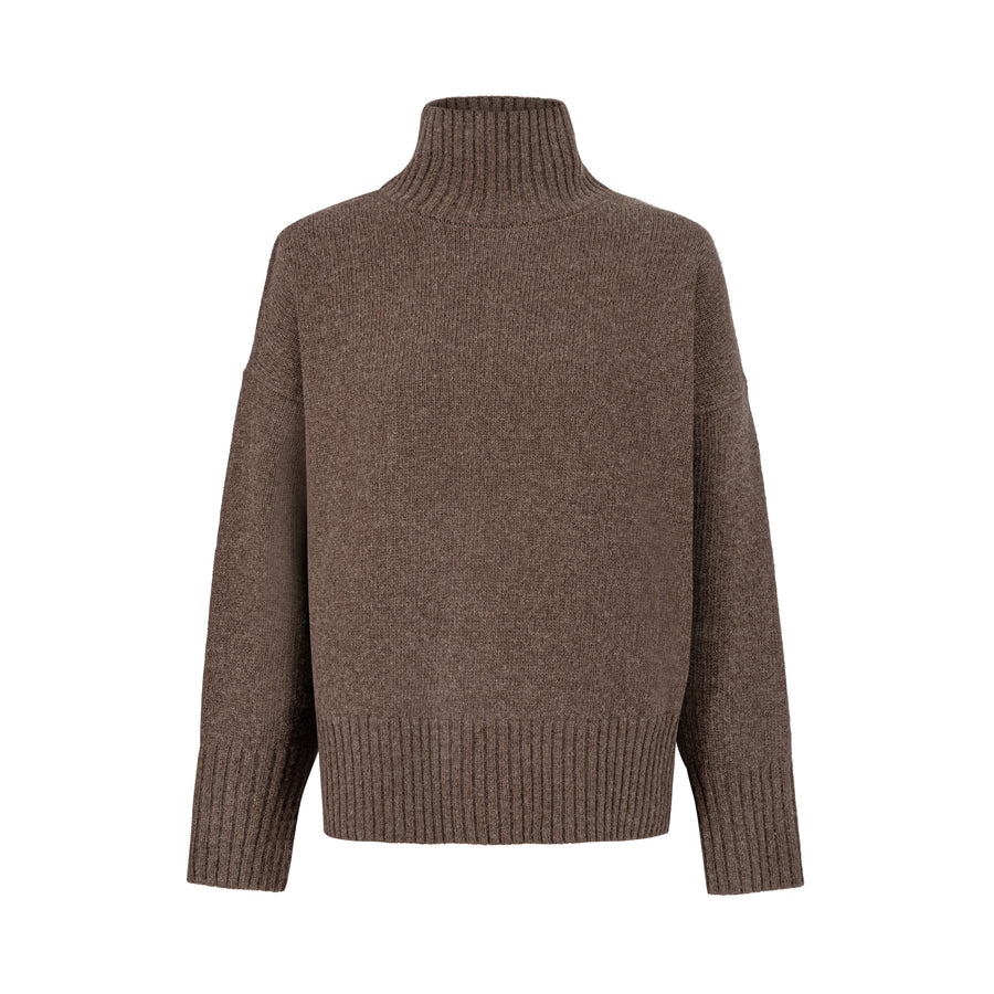 Golf z wełny / 16 / 16 / calm brown PRE-ORDER