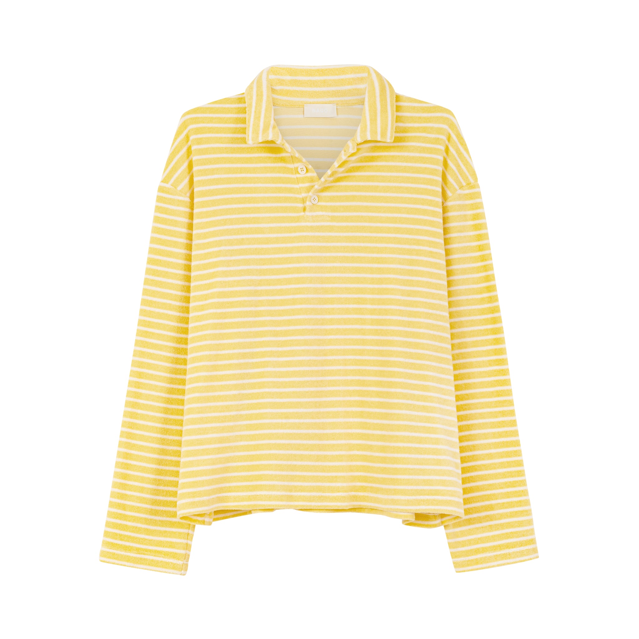Longsleeve polo z bawełny / 14 / 26 / lemon stripes