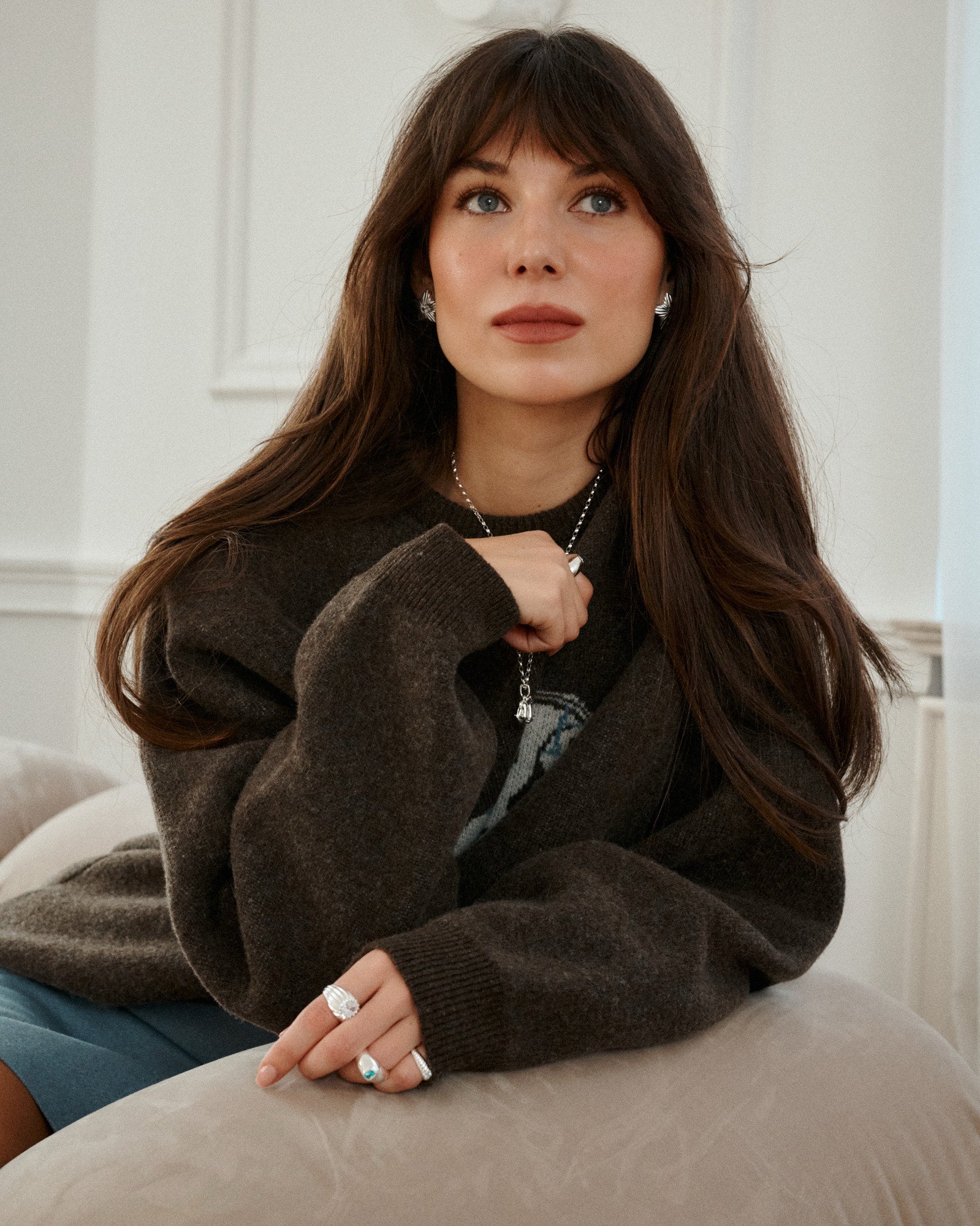 Sweter z wełny / 16 / 22 / mahogany brown