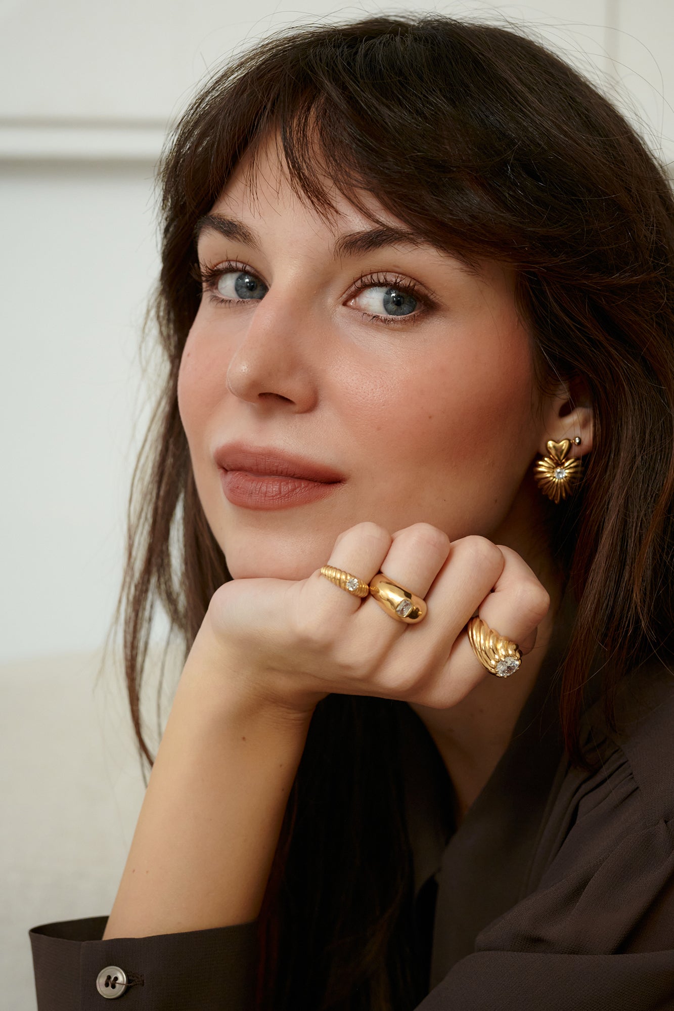 Koszula z wiskozy / 12 / 26 / hot chocolate