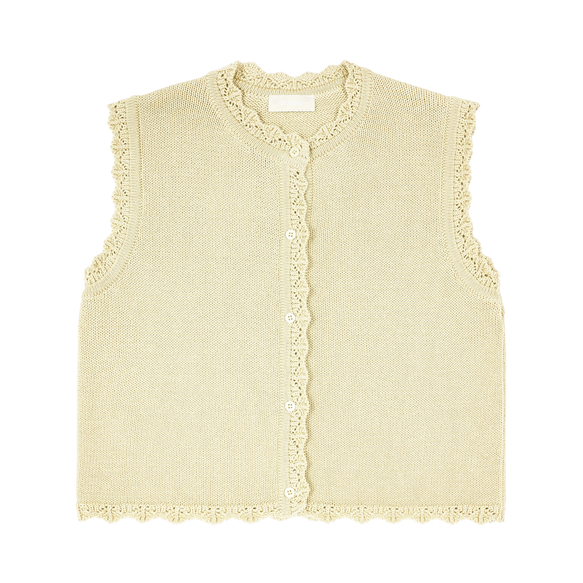 Kamizelka z bawełny organicznej / 22 / 01 / light butter