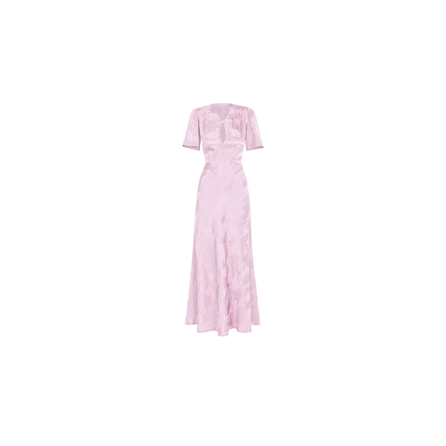 Sukienka z wiskozy / 03 / 46 / soft pink