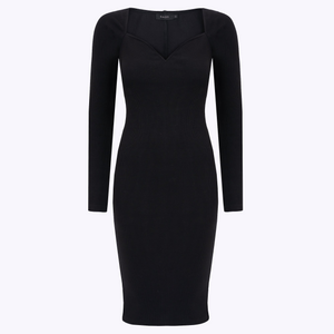 Sukienka z bawełny organicznej / 02 / 26 / onyx black