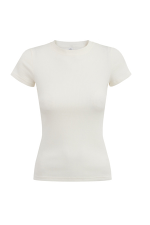 T-shirt z bawełny organicznej / 13 / 04 / cream white